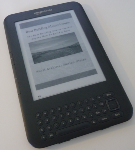 My kindle for boat building books